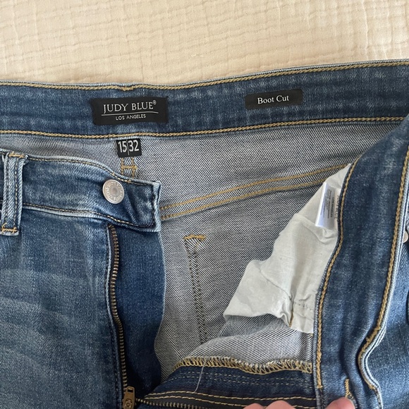 Judy Blue high waisted distressed boot cut Jeans woman’s 32 western cowgirl - Picture 6 of 8